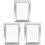 3Pcs Reusable Aluminum Alloy Screen Printing Frames Silver DIY Set 2