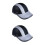 2Pcs Black Silver Fashion Motorcycle Lightweight Protective Cap 5