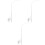 3Pcs Durable White Plastic Crib Mobile Holder Arm Stand 4