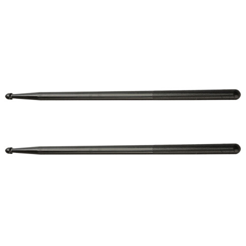 2Pairs Smooth Surface Nylon Drum Sticks Black for Percussion Drummers 1
