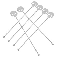 24Pcs Stainless Steel Skull Bar Stirring Spoons for Drinks and Parties