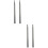2Pairs Smooth Surface Nylon Drum Sticks Black for Percussion Drummers 8