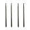 2Pairs Smooth Surface Nylon Drum Sticks Black for Percussion Drummers 4