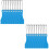 40Pcs Plastic Scratcher Keychain Blue Small Tool 6