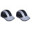 2Pcs Black Silver Fashion Motorcycle Lightweight Protective Cap 2