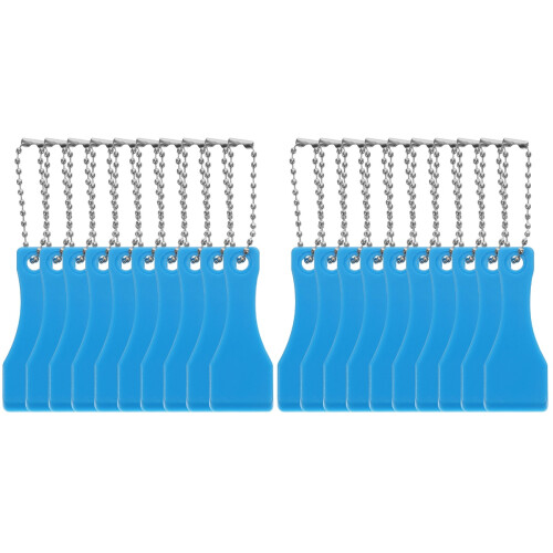40Pcs Plastic Scratcher Keychain Blue Small Tool 2