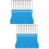 40Pcs Plastic Scratcher Keychain Blue Small Tool 7