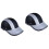 2Pcs Black Silver Fashion Motorcycle Lightweight Protective Cap 4