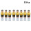 16Pcs Durable Plastic Mini Football Player Figures for Soccer Table 9