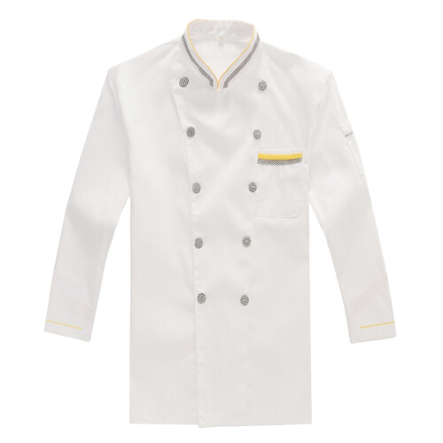 Veste De Chef Manche Longue Coton Polyester Respirante