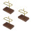 3Pcs Coffee Filter Rack Brass Material Easy Clean Portable Light Brown 6