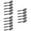 15Pcs Multifunctional Barbecue Brush Plastic Handle Dark Grey 6