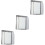6Pcs Water-Resist Adhesive Outlet Covers Black Pc Socket Protectors 6