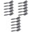 15Pcs Multifunctional Barbecue Brush Plastic Handle Dark Grey 2