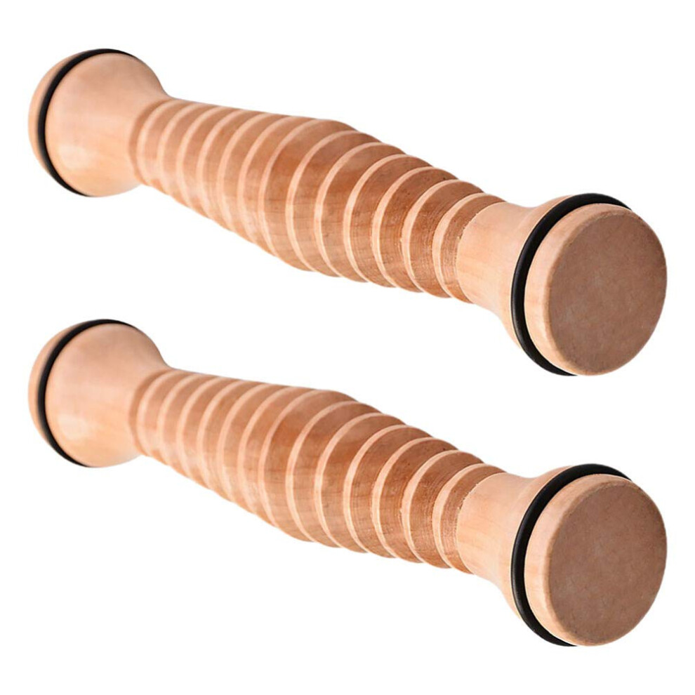 2Pcs Wooden Foot Massager Roller for Plantar Fasciitis and Deep Tissue Relief