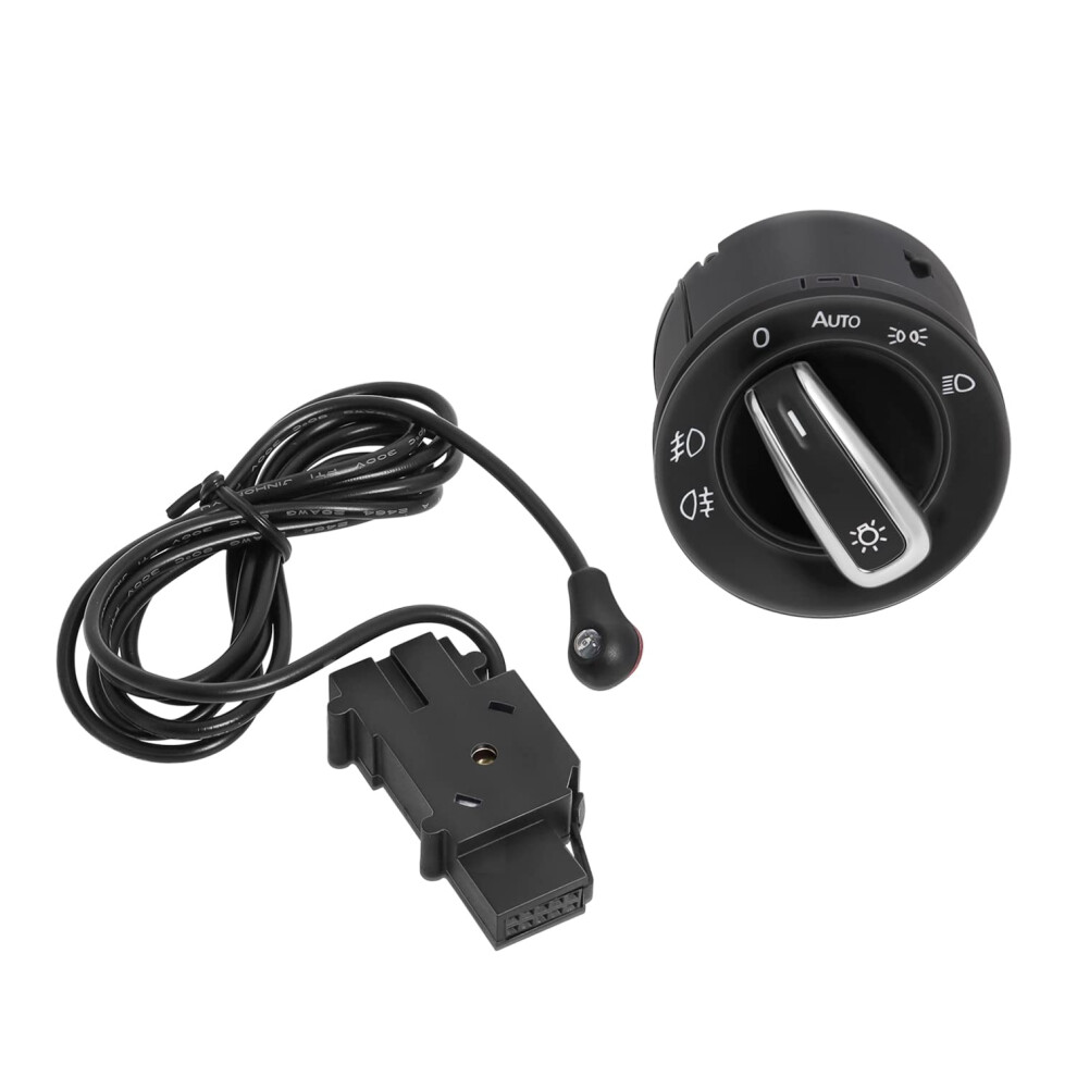 Car Headlight Switch With Auto Sensor Chrome Finish For Golf Mk6 Jetta Mk5 Tiguan 9113335596573
