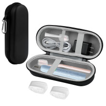 Hard Protective Electric Toothbrush Travel Case with Mesh Pocket for Oral B Pro 1000 1500 7000 and Philips Sonicare 4100 5100