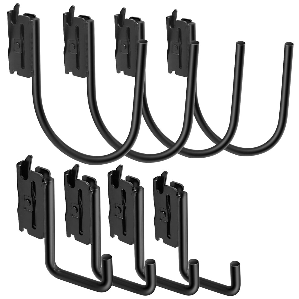 8 Pack Heavy Duty Steel Etrack J Hooks With Rustproof Coating For Trailer, Van And Truck 9113335596498