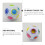 3 stuks rainbow voetbal fidget stressverlichting 7