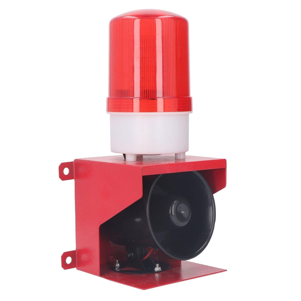 115Db Waterproof Industrial Siren Alarm With Bright Strobe Light, Dc12v Heavy Duty Security Alert 9044945215465