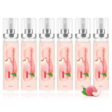 6PCS Breath Spray with Peach Flavor Mouth Freshener for Fast Refresh and Moisturizing Oral Care