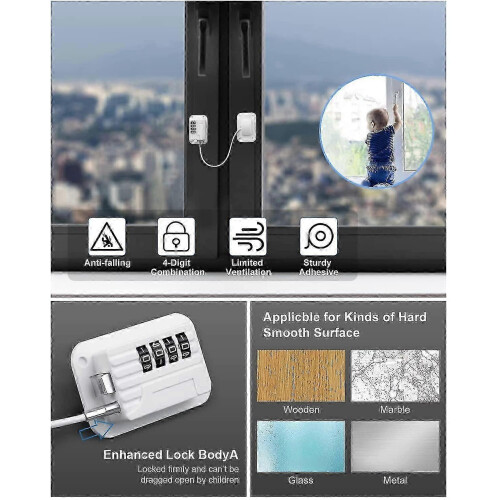 Refrigerator Lock Combination Fridge Locks 2 Pack Adhesive Rv Refrigerator Locks 1