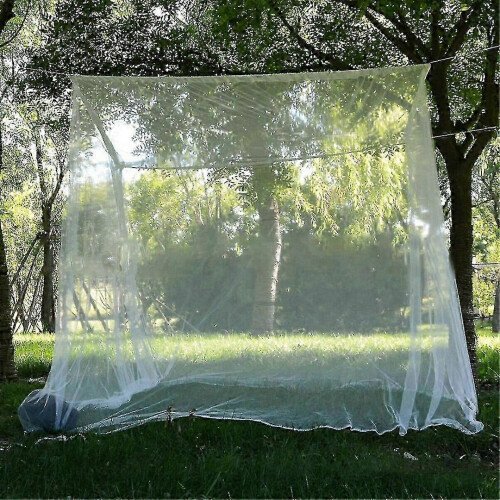 220*200*200cm Double Door Camping Net White Mesh Portable Square Foldable Mosquito Control Mosquito Net 1