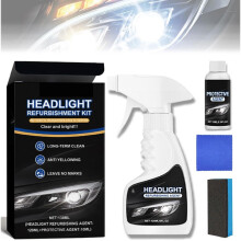 Headlight Restoration Kit for Cars with UV Protection, Restores Clarity and Prevents Yellowing