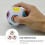3 stuks rainbow voetbal fidget stressverlichting 8