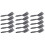15Pcs Multifunctional Barbecue Brush Plastic Handle Dark Grey 3