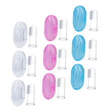 9Pcs Soft Silicone Finger Toothbrush for Baby Oral Care and Gentle Gum Massage with Storage Box