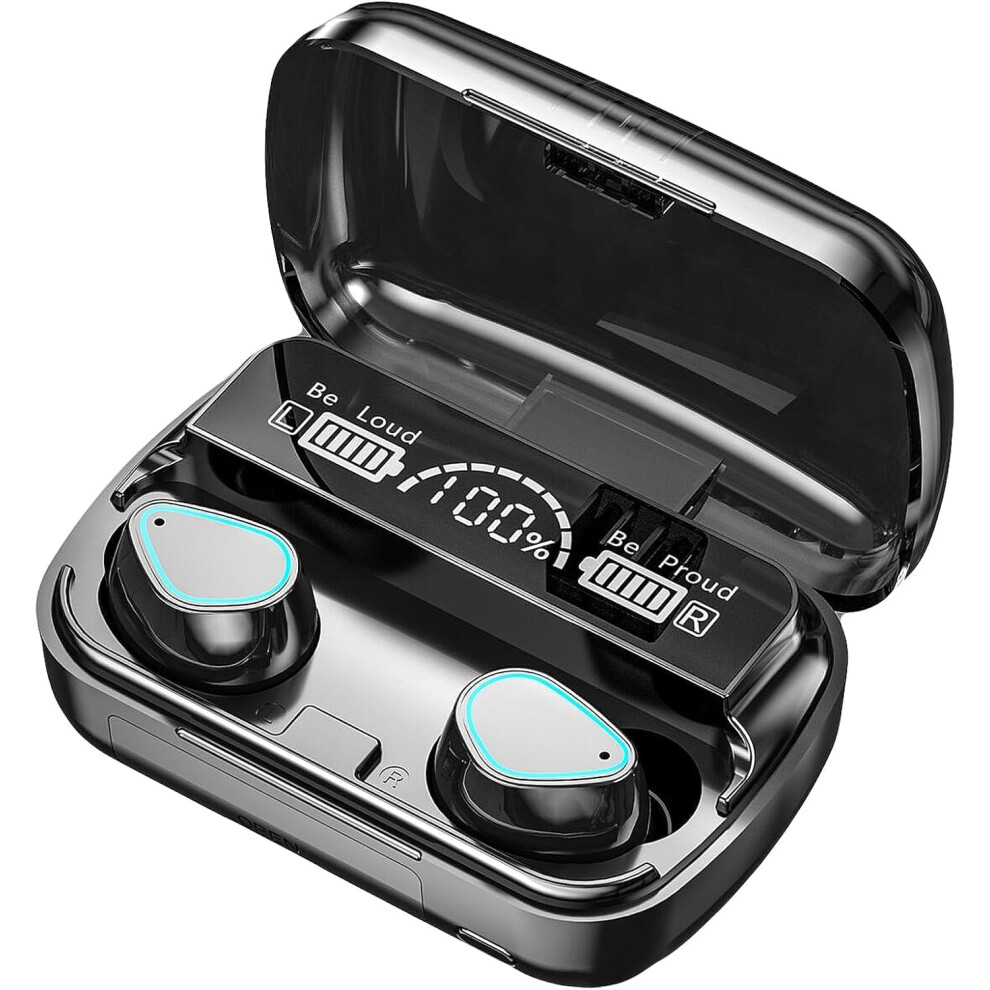 Wireless Earbuds Bluetooth 5.3 With Noise Cancellation Ipx7 Waterproof Led Display For Sports 9113335596801
