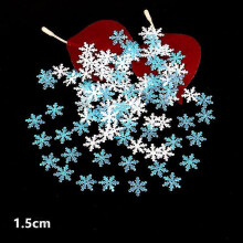 (As show, SV2) 300pcs Winter Christmas Snowflake Flakes, Throwing Paper Scraps At Parties For Wedding Birthday Holiday Party