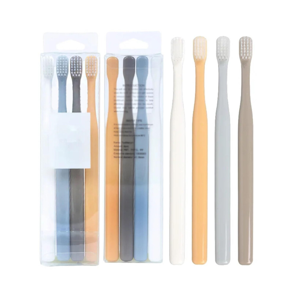 Soft Bristle Toothbrush for Adults 12 Pack Travel Toothbrush Set with Soft Flocking Bristles and Compact Design