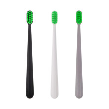 Manual Toothbrush Pack of 3 Hard Bristle for Deep Stain Removal and Compact Travel Use