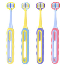 Toddler Toothbrush 4Pack with 3Sided Ultra Soft Bristles for Sensitive Gums Ages 112