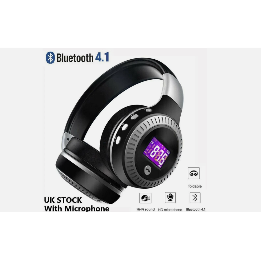 Wireless Bluetooth Headphones Overear With Noise Cancelling Stereo Earphones Uk 31358736