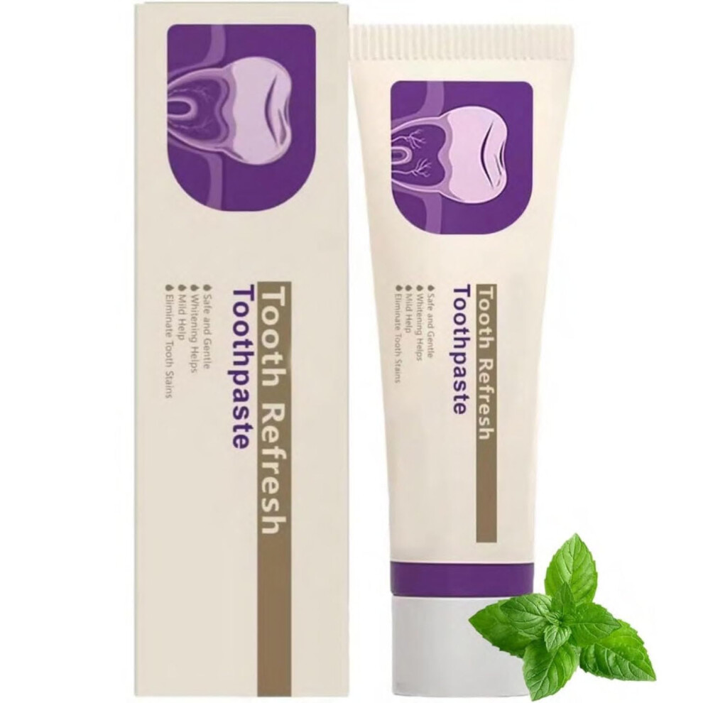 Fluoride  Toothpaste Natural Mint Hydroxyapatite for Sensitive Teeth Fresh Breath Care 1PCS