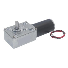 DC Worm Gear Motor 24V 12V Torque Output Adjustable Speed Durable Metal Gear for Robotics