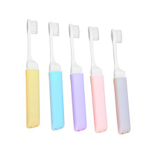 Travel Toothbrush Set with Soft Bristles, Foldable Compact Design for Camping and Daily Use