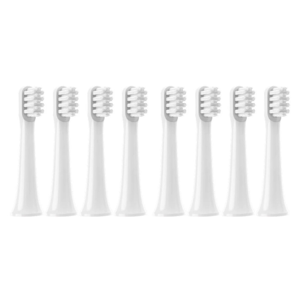 White Replacement Toothbrush Heads Compatible With Soocas Ex3, Soft Bristles, 8Pack For Adults