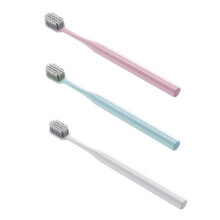Soft Bristle Toothbrush for Adults 3 Pack with Extra Soft Bristles and Ergonomic Grip for Travel