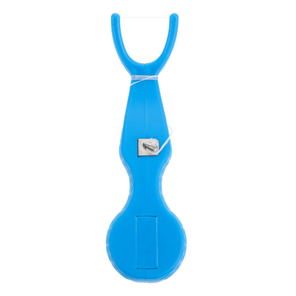 Portable Floss Holder with Ergonomic Handle, Reusable Dental Floss Dispenser for Travel Teeth Cleaning