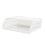 4Pcs White Plastic Sturdy Wall-Mounted Storage Shelf for Home 1