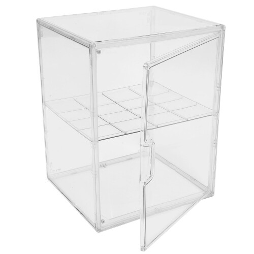 2Pcs Double-Layer Acrylic Bread Box Counter Organizer