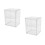 2Pcs Double-Layer Acrylic Bread Box Counter Organizer 4