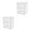2Pcs Double-Layer Acrylic Bread Box Counter Organizer 7