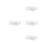 4Pcs White Plastic Sturdy Wall-Mounted Storage Shelf for Home 9