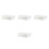 4Pcs White Plastic Sturdy Wall-Mounted Storage Shelf for Home 10