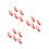 15Pcs Red Ceramic Chopsticks Racks for Dinner & Festive Storage 4